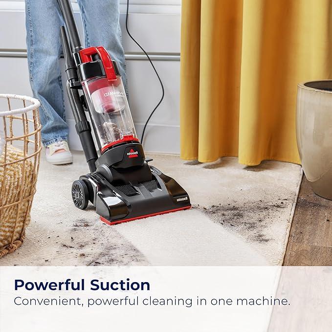 Bissell CleanView Compact Upright Vacuum, Fits in Dorm Rooms & Apartments, Lightweight with Powerful Suction and Removable Extension Wand, 3508 - NeatNest