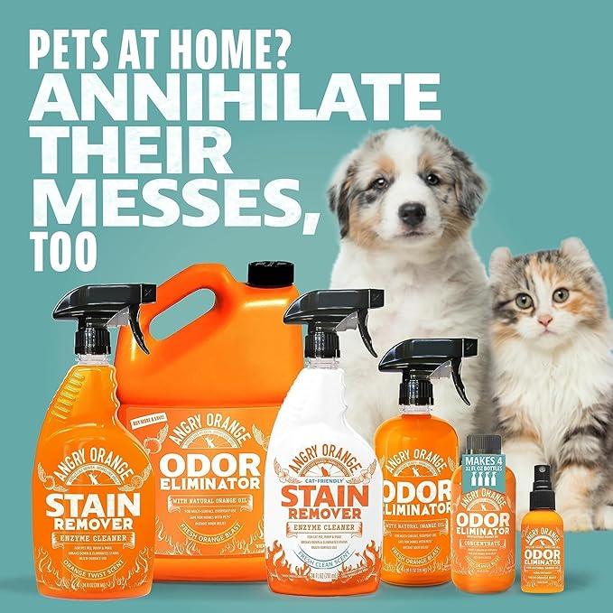 ANGRY ORANGE Citrus Multipurpose Cleaner Spray for Kitchen and Bathroom - 24 oz - Value 2 Pack - NeatNest