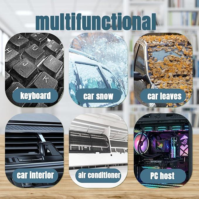 Air Duster Air Blower, Compressed Air Duster Electric, Handheld Violent Mini Fan for Computer Keyboard Electronics Car Clean,130000RPM - NeatNest
