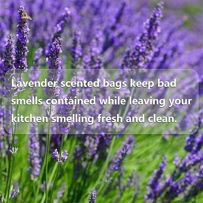 13 Gallon Tall Kichen Trash Bags, Lavender Scented 200 Count Drawstring Garbage Bags, Pre-Separated, Odor Control, Ultra Strong, Leakproof, Sturdy, White - NeatNest