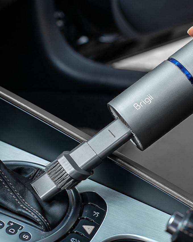 Brigii Mini Handheld Vacuum Cordless, 3 in 1-Car Vacuum & Air Duster & Hand Pump, Portable Rechargeable Cleaner for Car Interior, Small Spaces, Crevices-Y120 Pro - NeatNest