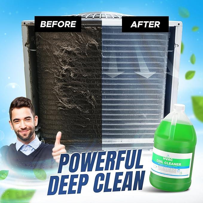 Complete Mini Split Cleaning Kit Featuring Nu-Calgon Evap Pow'r C Coil Cleaner & CleanAir Odour Treatment Tab - For Units Up To 39 Inches Wide - NeatNest
