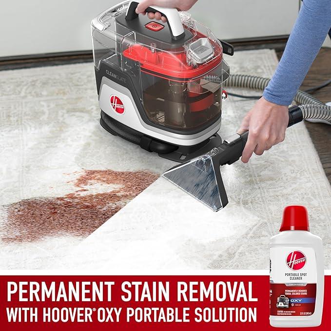 Hoover CleanSlate Plus Portable Carpet + Upholstery Spot Cleaner Machine, Powerful Suction with Versatile Tools, Pet Stain Remover, Car and Auto Detailer, Pair with Hoover Carpet Cleaner Solution - NeatNest