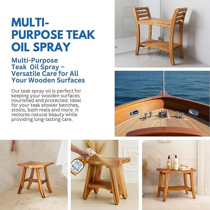 EcoDecors Loveable 24 oz Spray Bottle Teak Oil - NeatNest