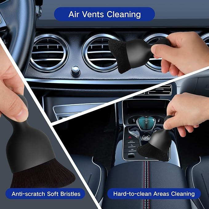 Qydipclin 29Pcs Car Detailing Kit, Car Detailing Brush Set, Car Wash Cleaning Kit, Car Detailing Brushes, Professional Car Care Kit for Interior Exterior Wheels, Blue - NeatNest