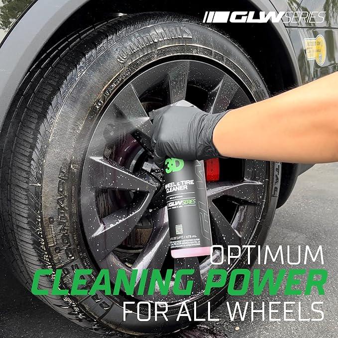 3D GLW Series Wheel & Tire Cleaner – Deep Cleaning All-in-One Formula | Removes Brake Dust, Grime, Tire Browning | Safe on All Wheels | DIY Car Detailing |16 oz - NeatNest