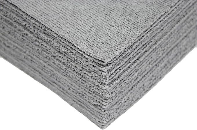 Ultra-Cut Absorbent Microfiber Towels, Silver-Embedded, Lint & Scratch-Free, for Home, Lab, & Dairy Industry Use, 12x12 Inches 25-Pack - NeatNest