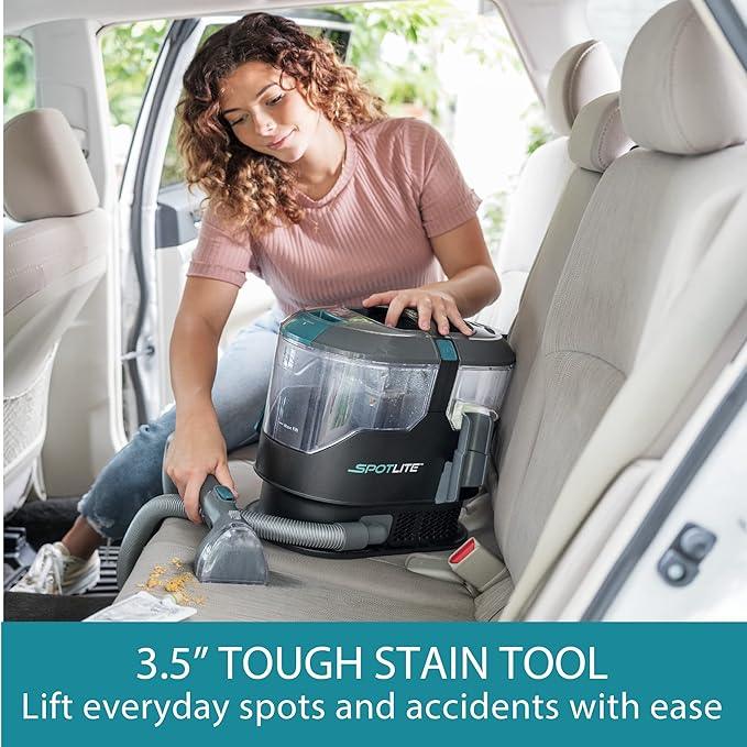 Kenmore KW2001 SpotLite Portable Carpet Spot Cleaner & Pet Stain Remover, 17Kpa Powerful Suction with Versatile Tools for Upholstery, Couches, Car and Auto Detailer, Gray - NeatNest