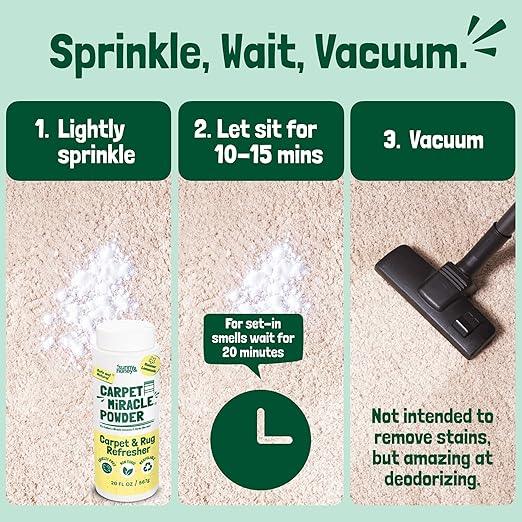 Sunny & Honey Carpet Freshener Powder - Dry with No Residue - Pet & Kid Safe Upholstery Cleaner - Natural Rug Powder Formula (20 oz, Summer Lemonade Scent) - NeatNest