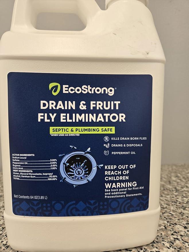 Fruit Fly Drain Treatment | Drain Fly Eliminator | Eliminates Gnats, Sewer Flies and More - Works in All Drains - 64 Fl Oz - NeatNest