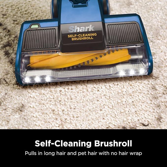 Shark HV343AMZ Rocket Corded Stick Vacuum with Self-Cleaning Brushroll, Lightweight & Maneuverable, Perfect for Pet Hair Pickup, Converts to a Hand Vacuum, Crevice Upholstery Tools, Blue/Silver - NeatNest