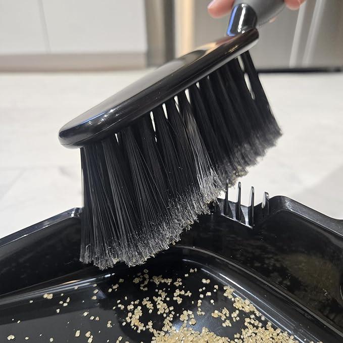 O-Cedar Indoor & Outdoor Strong Sweep Broom & Brush Bundle | Heavy Duty Bristles Remove 99% of Dust & Dirt in One Sweep | Step-On Dust Pan | Safe for Hardwoods, Powerful on Outdoor Debris - NeatNest