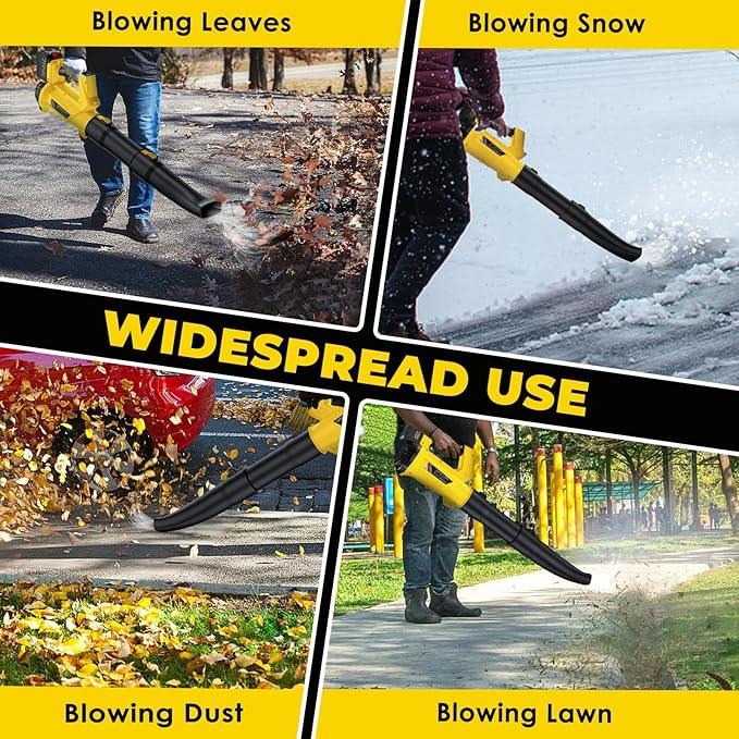 Cordless Leaf Blower with Battery and Charger, 540 CFM/170 MPH Electric Blower Cordless, 2 X 4.5Ah Lightweight Battery Operated Leaf Blower for Patio Cleaning Lawn Care Debris and Dust - NeatNest