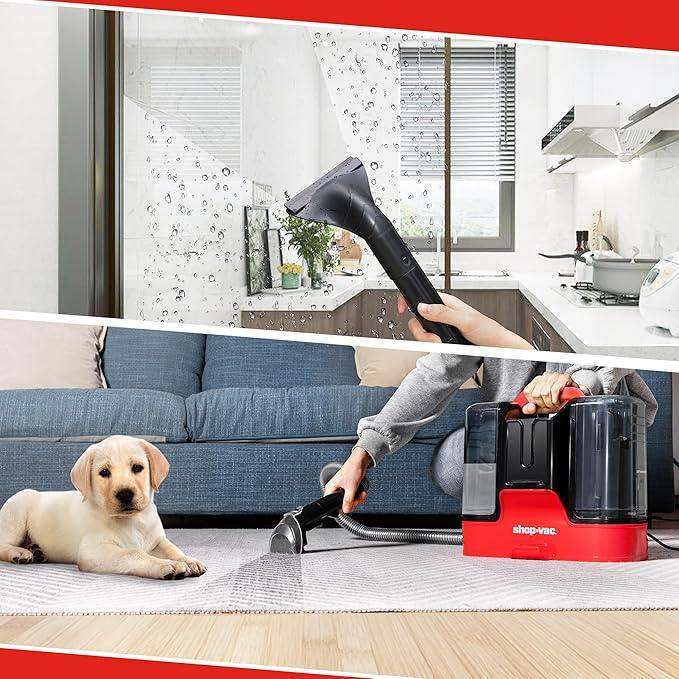 Shop-Vac Portable Carpet and Upholstery Cleaner Machine, Powerful Spot Cleaner for Pet Stains, Sofa, Rug, Mattress, Curtain and Window, Lightweight with One Cleaner Solutions - NeatNest