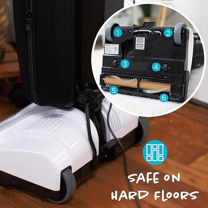 Simplicity Freedom Cordless Bag Vacuum Cleaner, Portable Vacuum for Carpet and Hard Floors, Brushroll Auto Adjusts to Floor Height, Light Weight Vacuum Cleaner for Home, Certified HEPA Bag, S10CV.10 - NeatNest