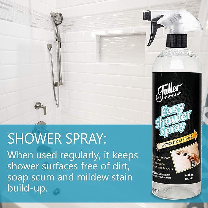 Fuller Brush Easy Shower Spray - No Scrub Shower Cleaner - Multi Surface Formula Keeps Surfaces Clean From Dirt, Soap Scum and Hard Water Stain Build Up Perfect for Shower Floors Walls (Pack of 6) - NeatNest