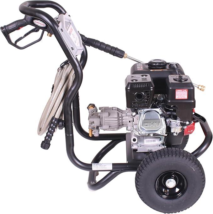 Simpson 3400 PSI Gas Pressure Washer, 2.5 GPM Residential Power Washer, Cold Water, 25' Hose, Clean Machine, 49-State Compliant (CM61083) - NeatNest