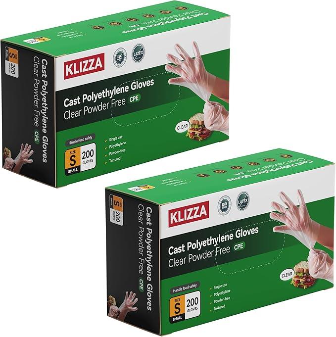 Plastic Gloves Disposable, Latex & Powder Free, Oil-Proof, Thick Clear Gloves Safe for Food Handling, Cooking, Kitchen - NeatNest