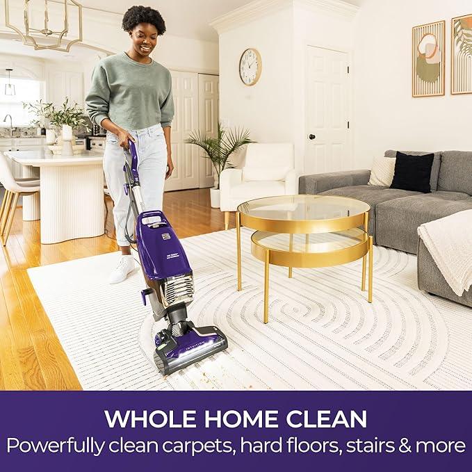 Kenmore BU4018 Intuition Bagged Upright Vacuum Lift-Up Carpet Cleaner 2-Motor Power Suction with HEPA Filter,3-in-1 Combination, Upholstery Tool for Hardwood Floor, Pet Hair, Purple - NeatNest