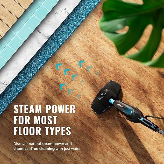 PurSteam Professional Steam Mop | Multi-Surface Floor Cleaner for Hardwood, Tile, Laminate & Carpet | Fast Heating, Lightweight & Chemical-Free Cleaning - NeatNest