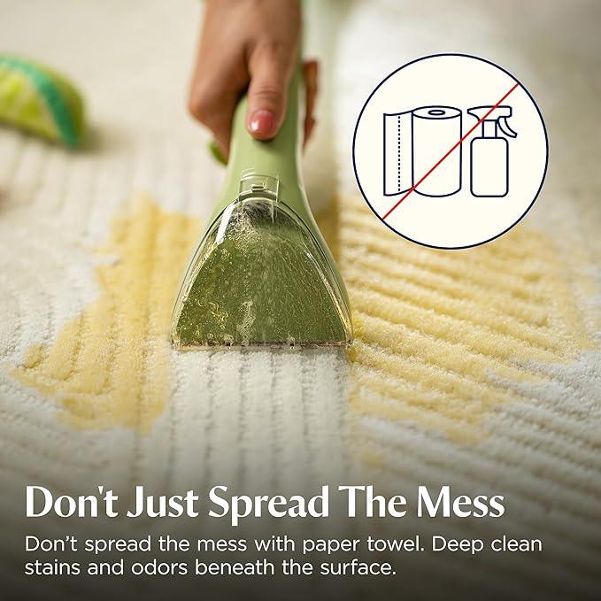 BISSELL Little Green Multi-Purpose Portable Carpet and Upholstery Cleaner, Car and Auto Detailer, with Exclusive Specialty Tools, Green, 1400B - NeatNest