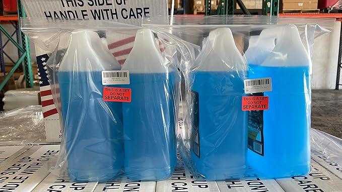 UCS 2-in-1 Windshield Washer Fluid 2-Pack (1 Gallon Each, 256 fl oz Total) – Ready to Use, Streak-Free Formula, All-Weather Cleaning, Removes Bugs, Dirt & Road Grime – Premium Windshield Cleaner - NeatNest