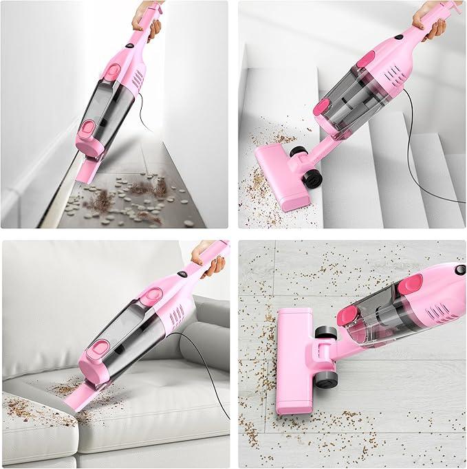 Vazone R6X Corded Stick Vacuum Cleaners for Home, 20Kpa Powerful Suction Stick Vacuum with 16Ft Cord, 2 in 1 Lightweight Handheld Vacuum Cleaner for Hardwood Floor Pet Hair - NeatNest
