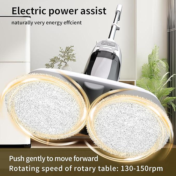 Steam Mop with 13 Accessories,Steam Cleaner Home Use,Floor Scrubber spin mop for Hard Wood Floors,tile Scrub Steamer Deep Cleaning,Carpet, 4 Washable Mop Pads, 550ml Capacity,30 Second Heat-Up - NeatNest