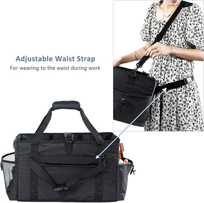 XL Professional Cleaning Caddy for Cleaning Suppliers, 17" Wearable Cleaing Bag for Housekeepers, Cleaning Organizer, Detailing Bag - NeatNest