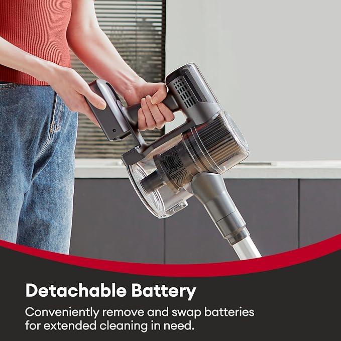 Ultenic Cordless Vacuum Cleaner, 550W 50Kpa Stick Vacuum with Car Dashboard Screen, Tangle-Free Brush for Pet Hair, Max 45mins Runtime, LED Display Tools for Hard Floor, Carpet, Car Cleaning, U12 - NeatNest
