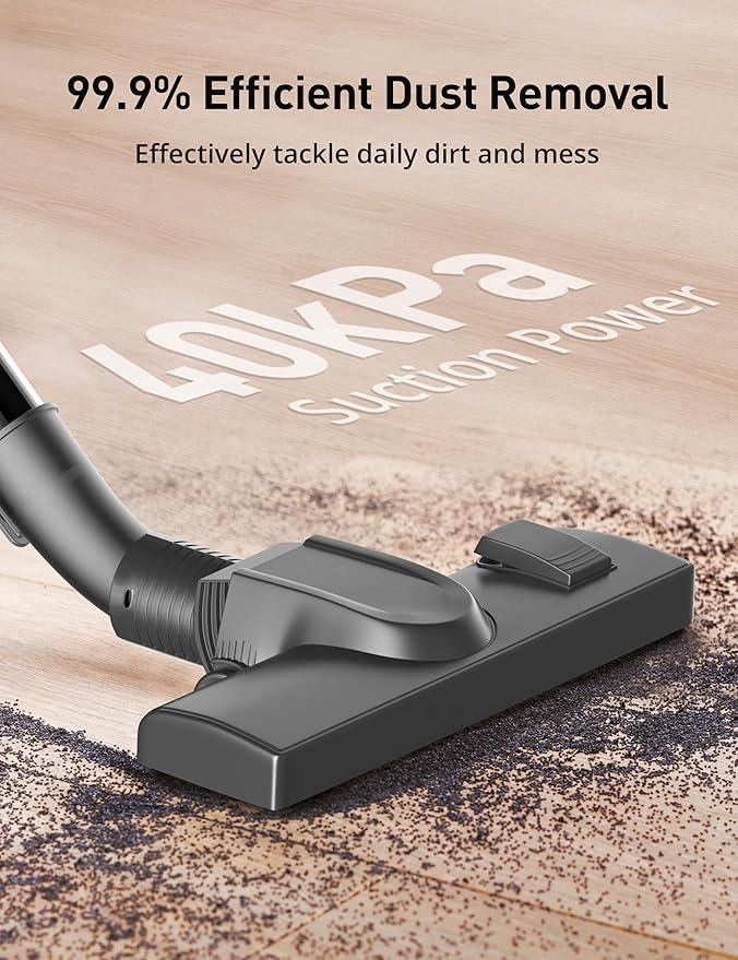 Aspiron Canister Vacuum, 1600W/35KPA Canister Vacuum Cleaner, 4QT Dust Bag, H13 HEPA Filter, 5 Tools, Pet-Friendly,Variable Power Control,for Carpets, Hardwood Floors, Stairs, Pet Hair, Household - NeatNest