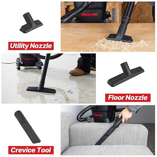 Shop-Vac 6 Gallon 5 Peak HP Wet/Dry Vacuum, Portable Shop Vacuum with Attachments for Jobsite, Garage & Workshop. 5430097 - NeatNest