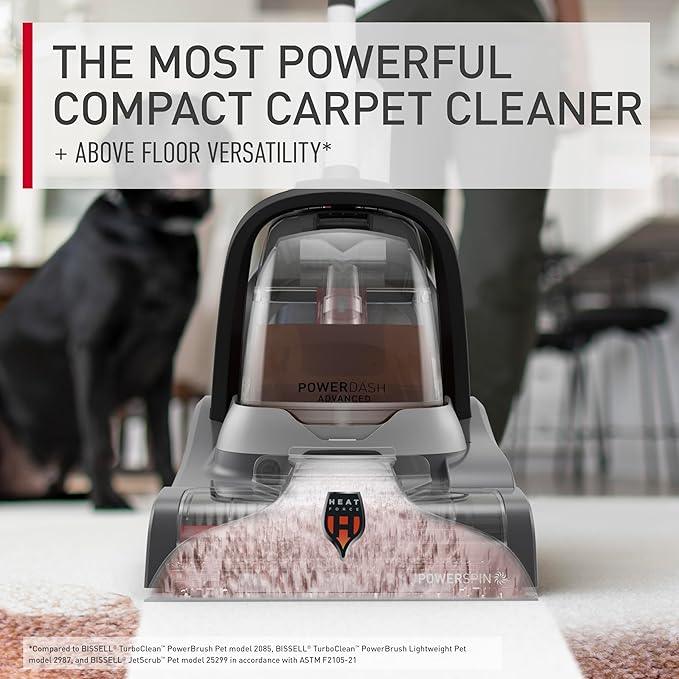 Hoover PowerDash Pet Advanced Compact Carpet Cleaner Machine with Above Floor Cleaning, Lightweight Carpet Shampooer Machine, Pair with a Hoover Carpet Cleaner Solution for a Bright, Refreshed Home - NeatNest