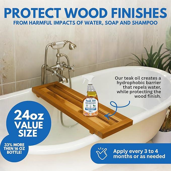 EcoDecors Loveable 24 oz Spray Bottle Teak Oil - NeatNest