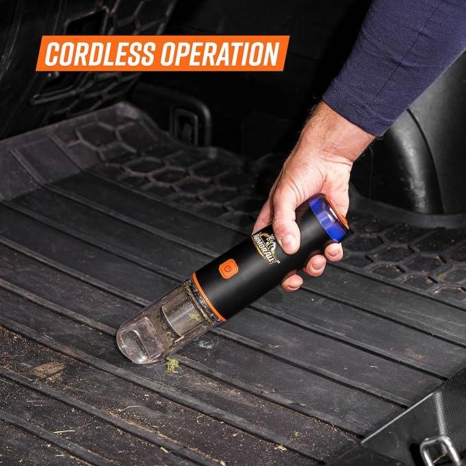 Armor All AA07V2 0901 Cordless Car Vacuum Handheld Mini Vacuum Cleaner for Car Interior Home, Orange - NeatNest