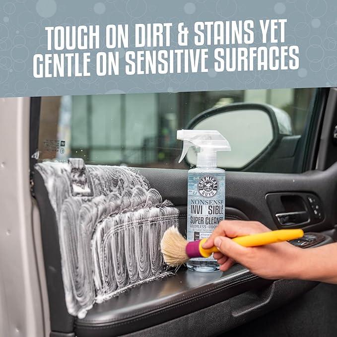 Chemical Guys Nonsense Colorless & Odorless All Surface Cleaner - Clear, Safe for Vinyl, Rubber, Plastic, Carpet, and Upholstery, pH Balanced, Residue-Free, Unscented, 32 oz Spray - NeatNest