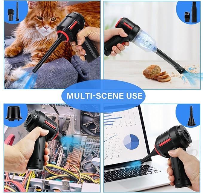 Air Duster - Computer Vacuum Cleaner - for Keyboard Cleaning- Cordless Canned Air- Powerful - Energy-Efficient(Air-01) - NeatNest