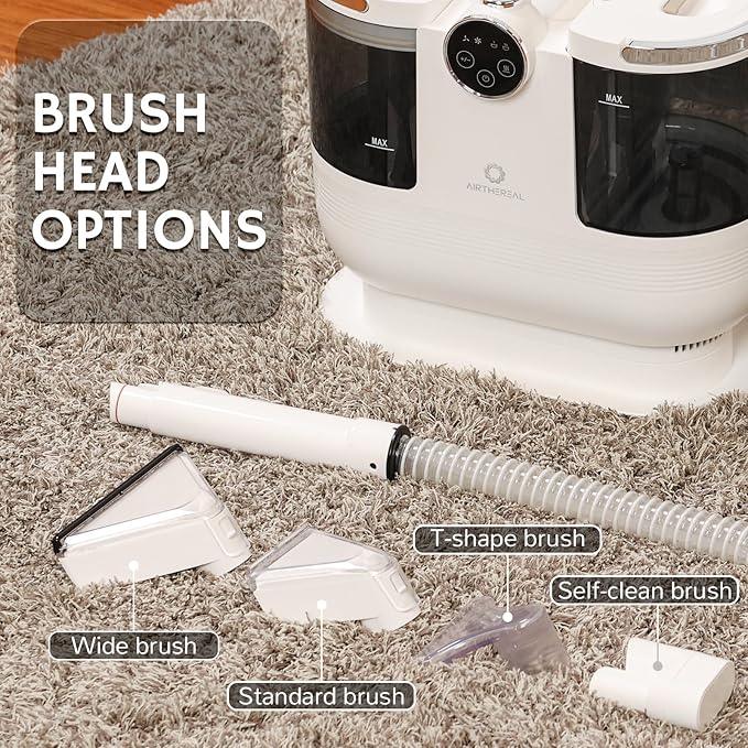 Airthereal Portable Upholstery Spot Cleaner, Instant Heating Carpet Cleaner Machine, Shampooer Machine with Self-Cleaning, 14 Kpa Stain Remover Deep Cleaner for Pets, Stairs, Car Seat and Couch - NeatNest