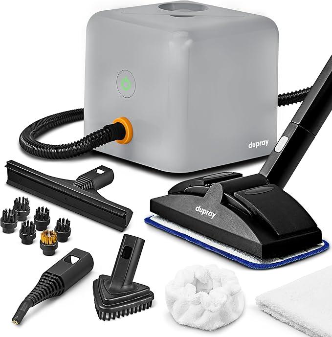 Dupray Neat Plus Steam Cleaner with 17-Piece Accessory Kit. A powerful multi-purpose steamer designed for deep cleaning floors, upholstery, grout, and more. *Kills 99.9% of Bacteria & Viruses - NeatNest