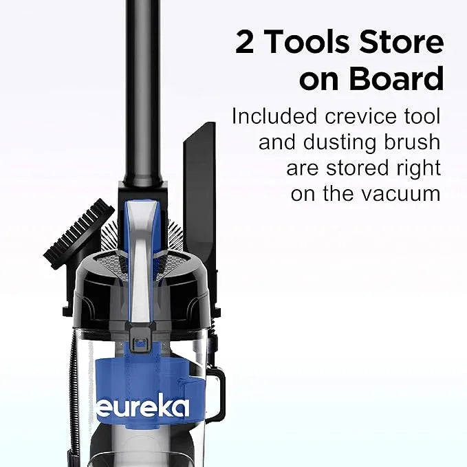 Eureka NEU10AE5 Powerful Bagless Upright Vacuum Cleaner Carpet and Floor, AirSpeed Ultra-Lightweight Vacuum Cleaner, w/ Replacement Filter, Blue - NeatNest