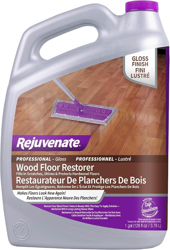 Rejuvenate Professional Wood Floor Restorer Fills Scratches, Shines And Protects Wood Flooring For A High Gloss Shine, 1 Gallon - NeatNest
