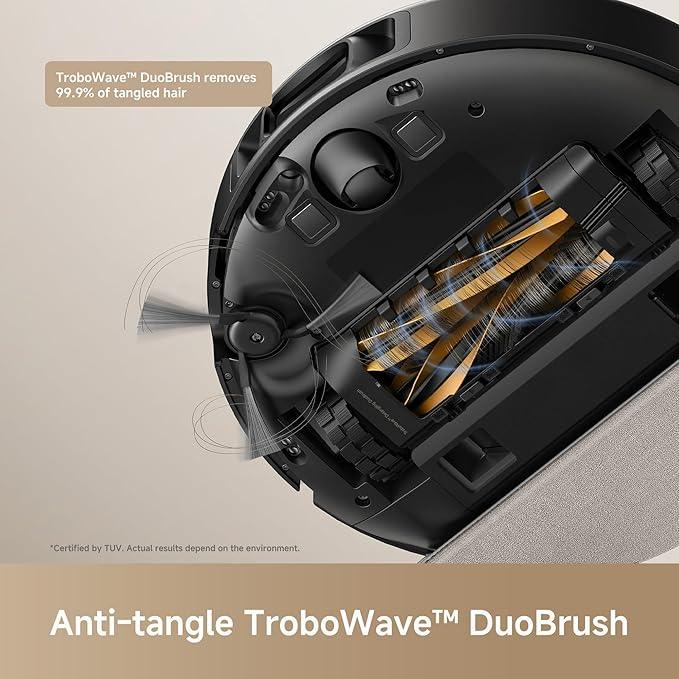 Mova E30 Pro Plus Robot Vacuum, 19000Pa Suction, DuoRoller Brush Anti-Tangle, Self-Emptying 90-Day Hands-Free, Extendable Side Brush for Edge Cleaning, App & Voice Control - NeatNest