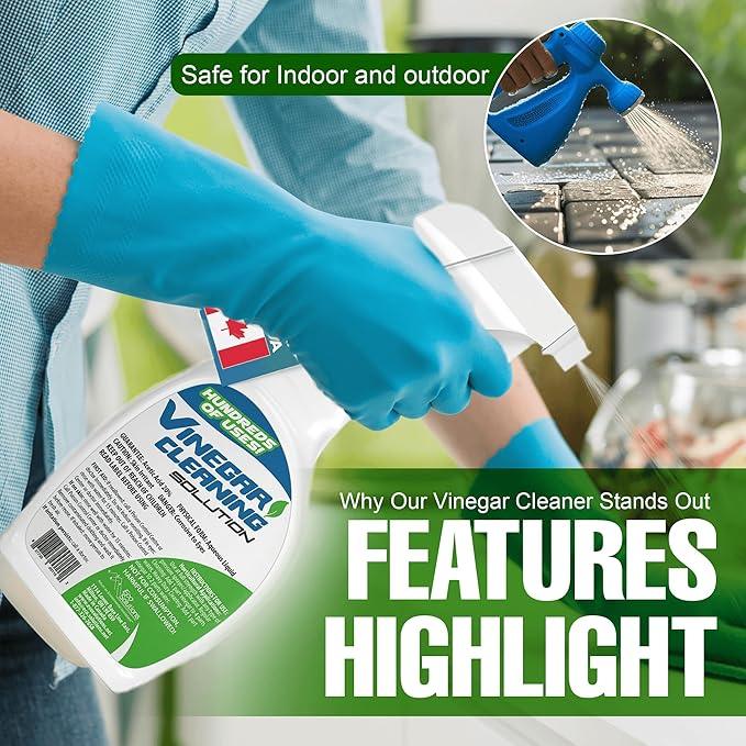 Eco Solutions Vinegar Cleaning Solution - all purpose household cleaner, 20% concentrated vinegar - 4 Litre Jug (1.06 gallons) - NeatNest