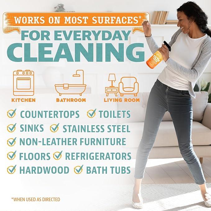 ANGRY ORANGE Citrus Multipurpose Cleaner Spray for Kitchen and Bathroom - 24 oz - 1 Pack - NeatNest
