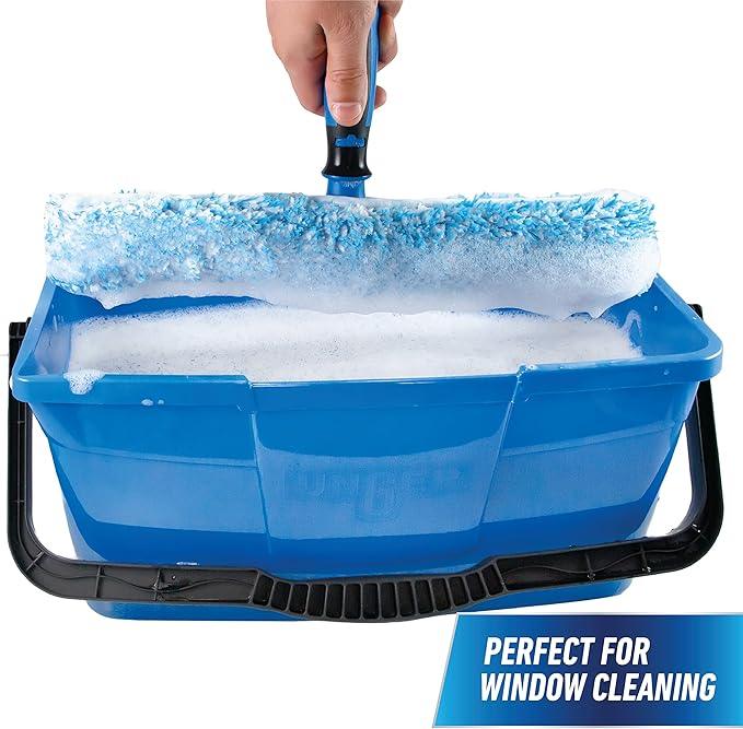 Unger Professional 3 Gallon Bucket – Compact Cleaning Bucket, Comfort-Grip Handle, 2 Pour Spouts, Portable Cleaning Supplies, Plastic Mop Bucket for Floor, Window & Household Cleaning - NeatNest