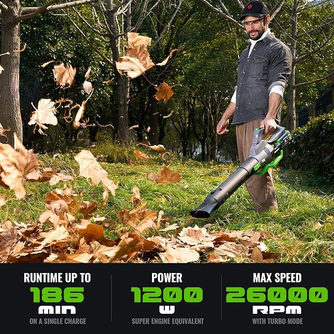 60-Volt Lithium-ion Cordless Leaf Blower with 5.0Ah Battery and Charger 810 CFM Variable-Speed - NeatNest
