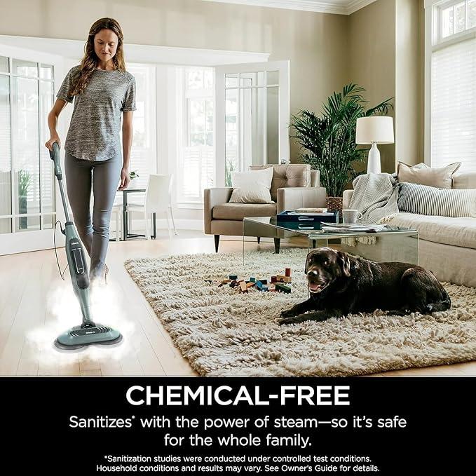 Shark S7000AMZ Steam & Scrub All-in-One Scrubbing and Sanitizing Hard Floor Steam Mop, Pure Water (Renewed) - NeatNest