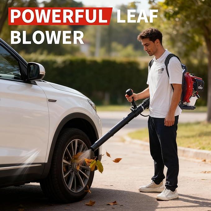 52CC Backpack Blower, 2.2-HP 2-Cycle Gas Leaf Blower with 780 CFM & 270 MPH, Backpack Leaf Blower, Powerful Clearing Performance for Wet Leaf & Debris Clean & Snow Removal - NeatNest