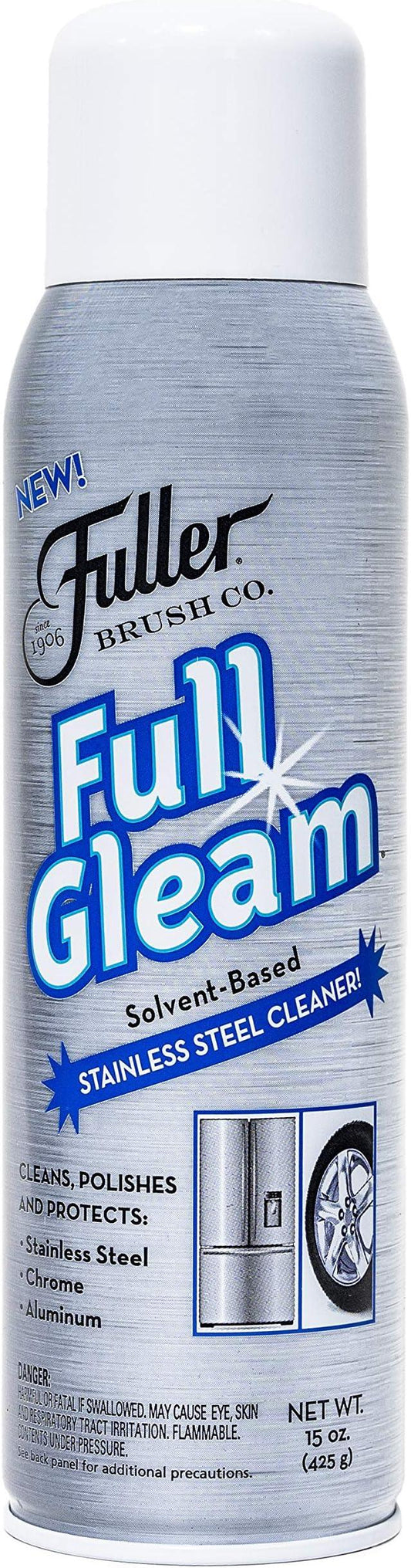 Fuller Brush Full Gleam Stainless Steel Cleaner - Chrome & Aluminum Conditioner Spray For Cleaning Pots, Pans, Cooktop & Kitchen Appliances - Easy Clean & Polish For Home & Business - NeatNest
