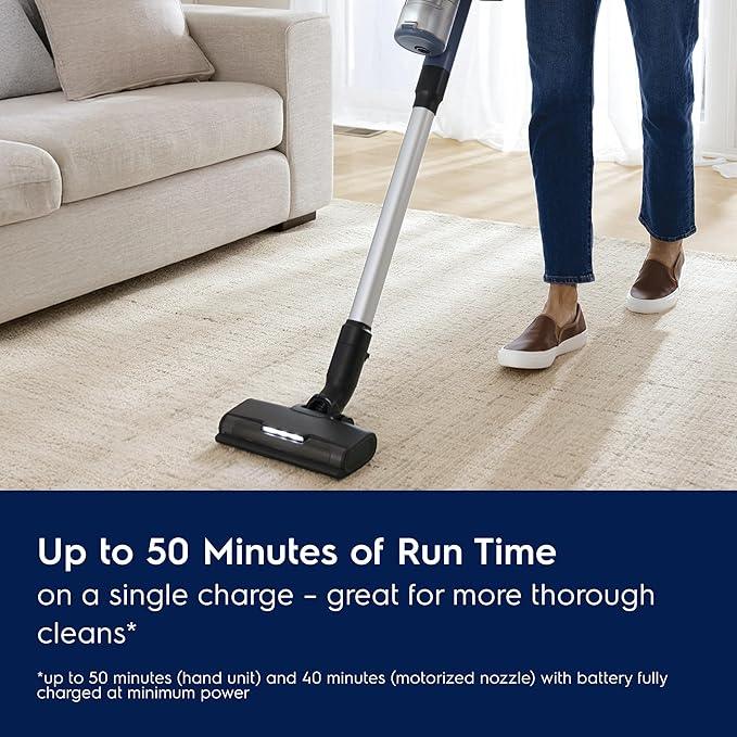 Electrolux Ultimate600 Cordless Stick Vacuum with PowerPro Bristle Nozzle and Larger Dust Bin Capacity, 50-Minute Run Time, 3 Power Modes, Denim Blue - NeatNest
